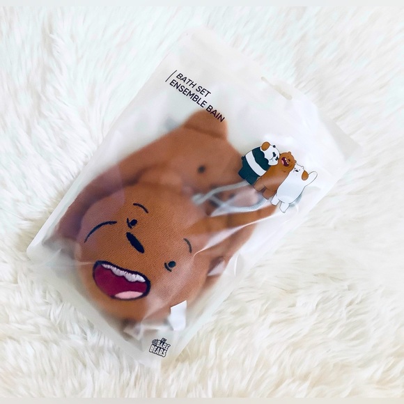 Cartoon network We bare bears GRIZZLY BEAR Bath set - Picture 3 of 3